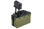 A&K elektrisches Box Mag für M249 Nachbauten Olive ca. 2000 Schuss