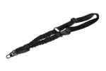 One Point Heavy Duty Tactical Sling with Mash Hook Clip Black