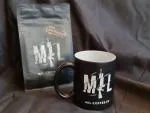 MIL-Coffee Kaffeetasse Black/Logo White 300ml