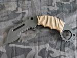 TS CHACAL GRIP SAND PARACORD DUMMY KNIFE
