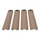 Big Dragon Rail Cover Tan 4er Set für 20mm Rails