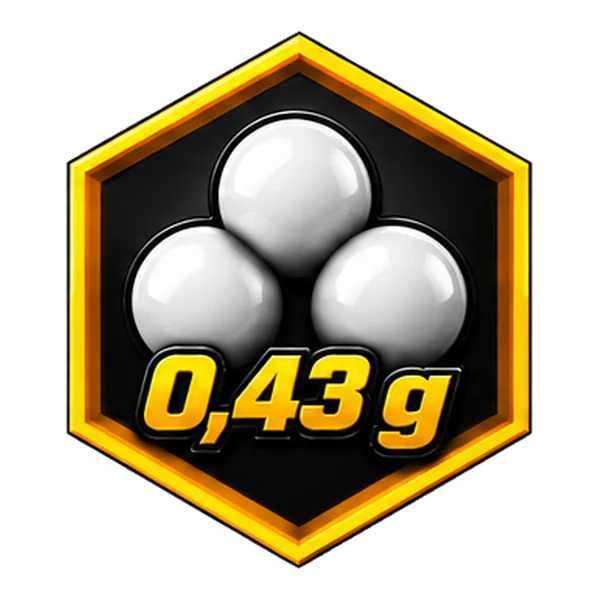0,43 g BB-Gewicht